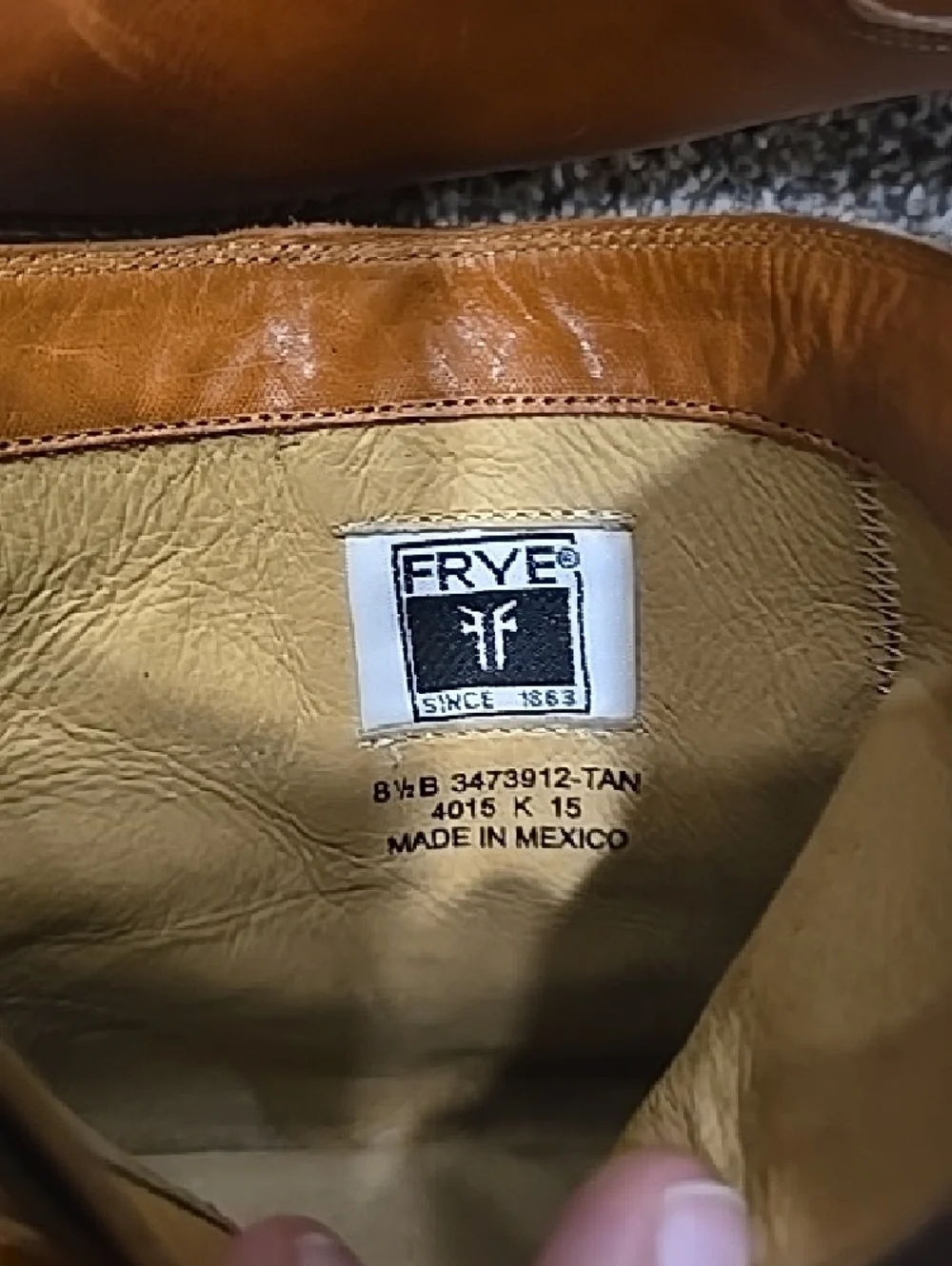 Frye Dara Cognac Leather Chukka Biker Boots with Side Zip